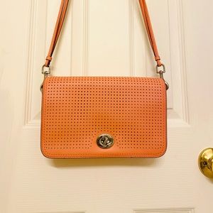 Coach Penny Legacy Perforated Crossbody